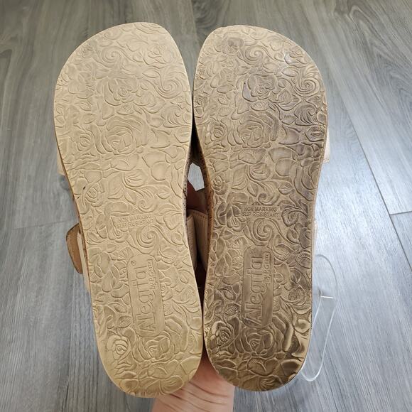 Alegria Sandals Wedge 41 Adjustable Slide Leather Summer Comfort Casual - Picture 5 of 8